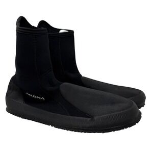 Akona Titanium Scuba Diving Boots Size 14 Black AKBT231 Neoprene Zippered